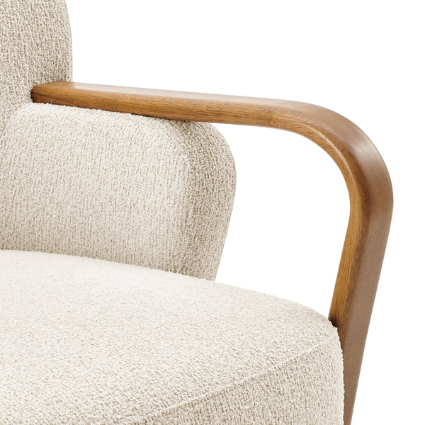 Tania Boucle Accent Arm Chair, Palladian Beige