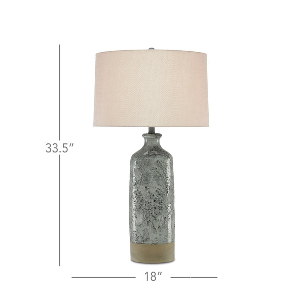 Stargazer Table Lamp In Celadon Crackle & Gray
