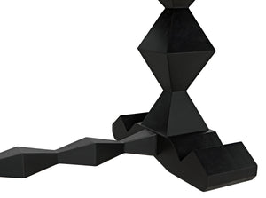 Madeira Dining Table, Hand Rubbed Black