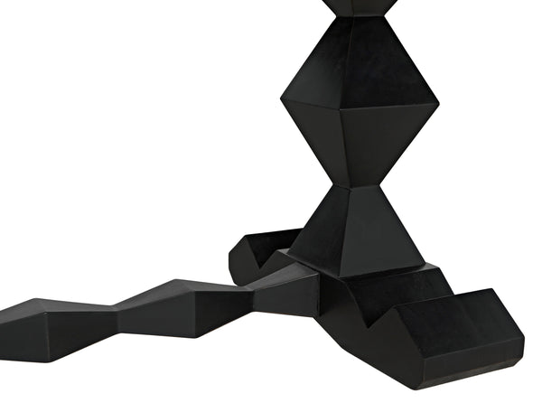 Madeira Dining Table, Hand Rubbed Black