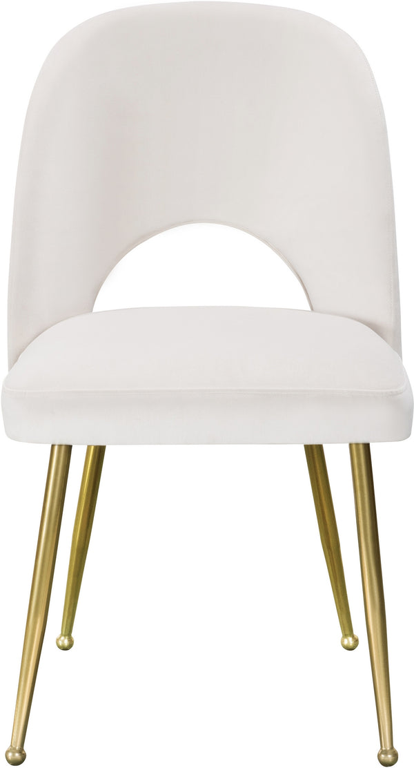 Ramon Dining Chair In Cream Velvet