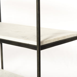 Lily Console Table-Hammered Grey