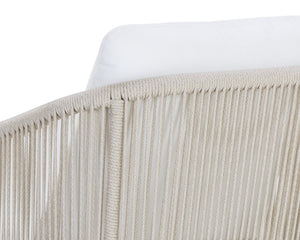 ALLARIZ DINING ARMCHAIR - GREIGE - STINSON WHITE