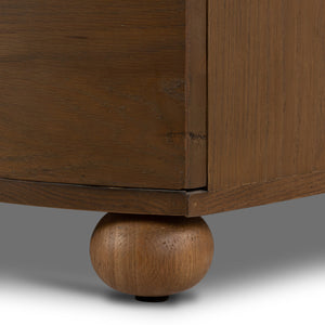 Tiago Marble Chest In Toasted Oak