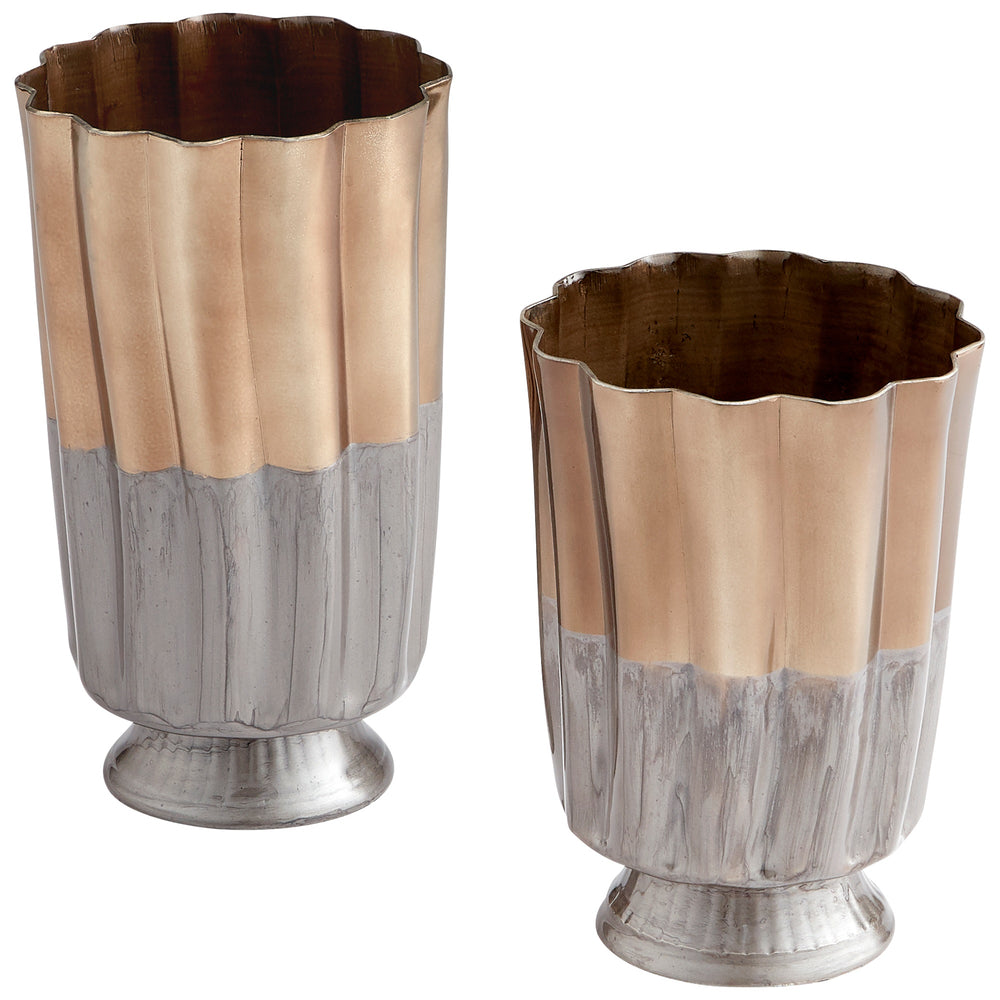 Twin Tones Vase in Black and Bronze