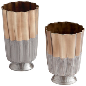 Twin Tones Vase in Black and Bronze