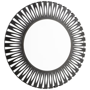 Sun Dial Mirror In Graphite