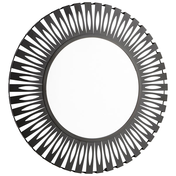 Sun Dial Mirror In Graphite