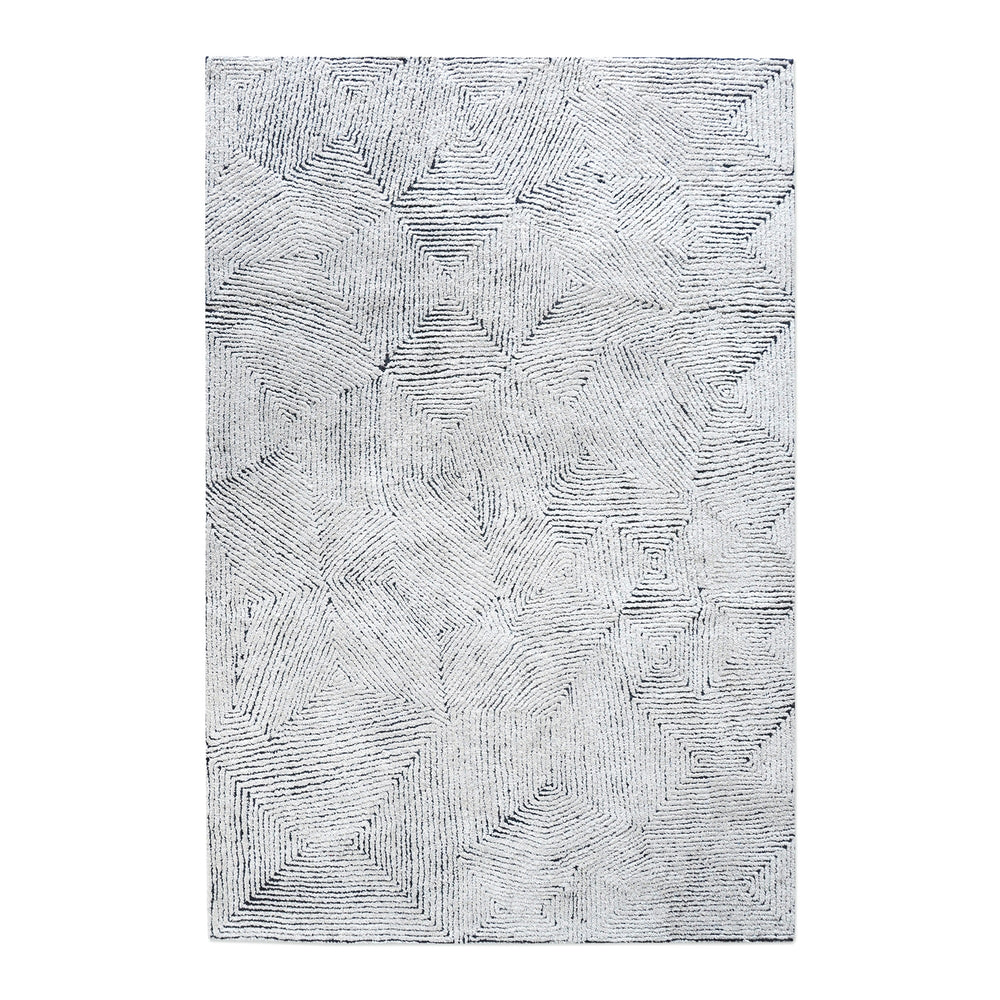 Maze HandTufted 5' X 8' Area Rug In Blue
