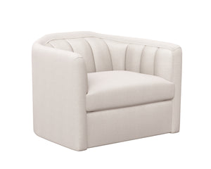 BIRRIT SWIVEL ARMCHAIR - ALASKA GREIGE
