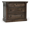 Adelaide Solid Wood 3-Drawer Nightstand - Cocoa Brown
