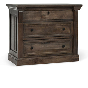 Adelaide Solid Wood 3-Drawer Nightstand - Cocoa Brown