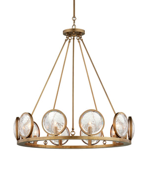 MarjieScope Chandelier In Antique Brass