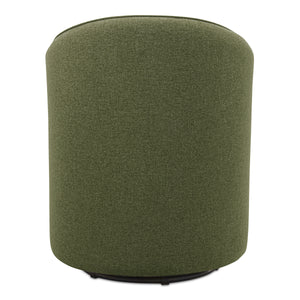 Sylvie Outdoor Swivel Dining Chair in Green