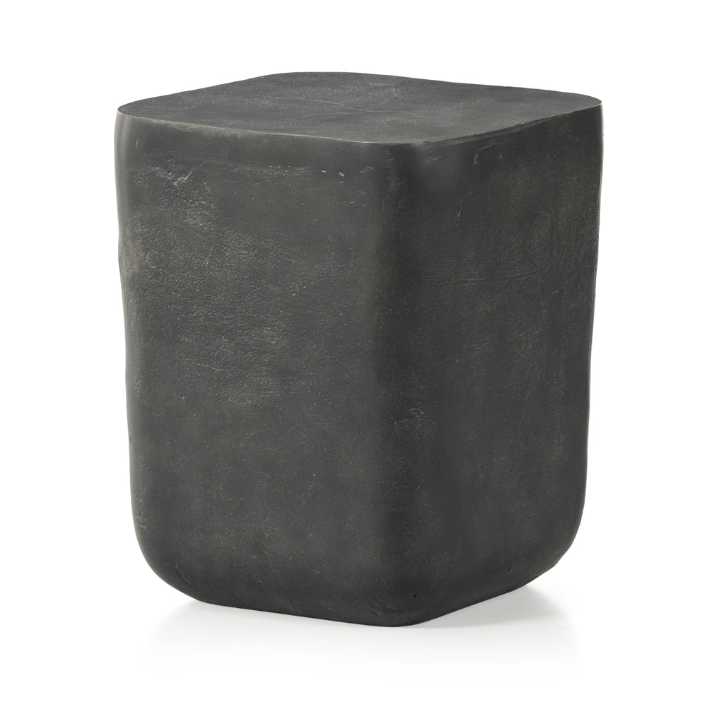 Basil Outdoor Square Drink Table In Grey