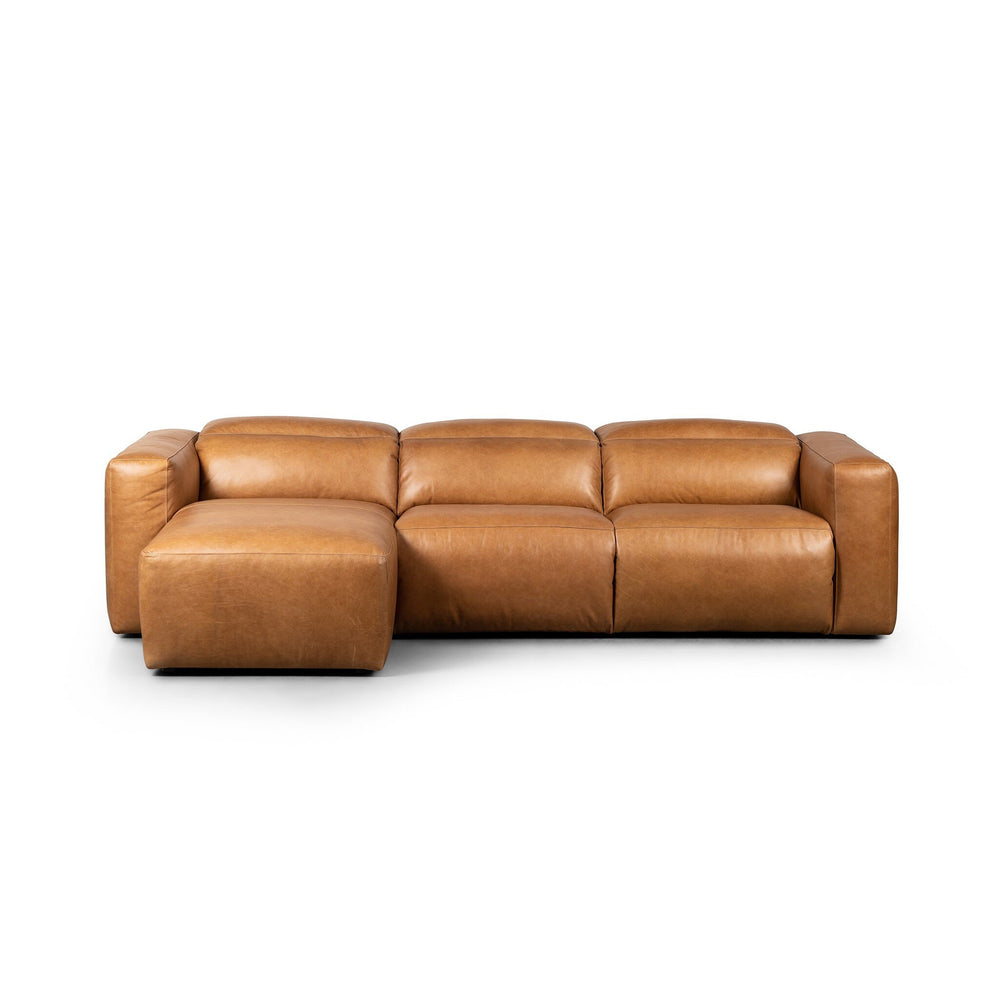 Radley Power Recliner 3-Piece Sectional W/ Chaise - Sonoma Butterscotch