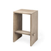 Aida 26" Seat Height Light Gray Wood Counter Stool