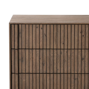 Leo Nightstand in Rustic Grey