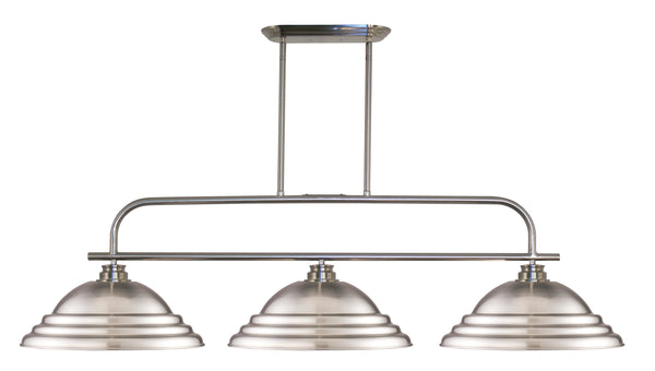 Annora 3 Light Island/Billiard in Brushed Nickel Finish