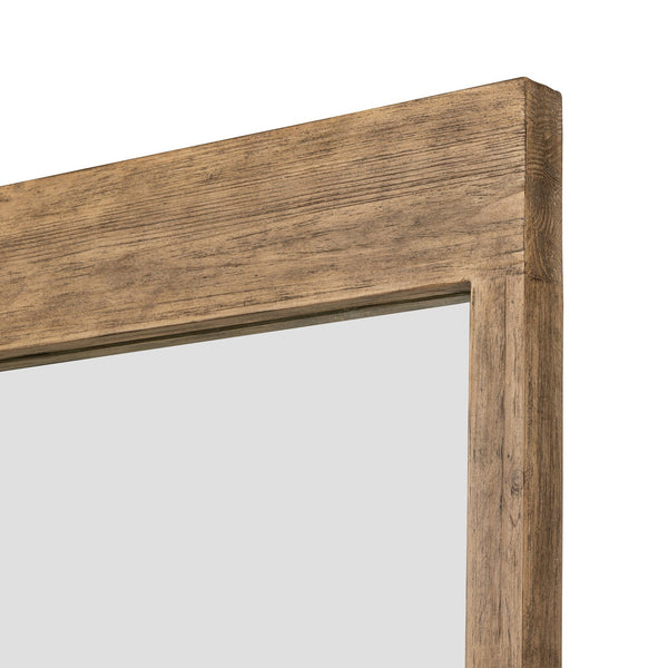Ledge Floor Mirror - Distressed Light Pine