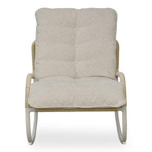 Moe's Lyra Outdoor Rocking Chair in Beige