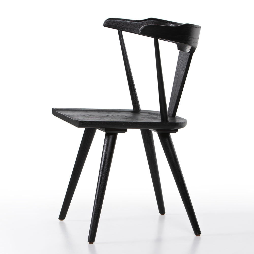 Ripley Dining Chair In Black Oak