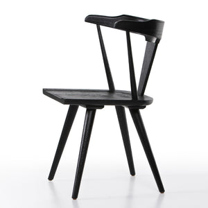 Ripley Dining Chair In Black Oak