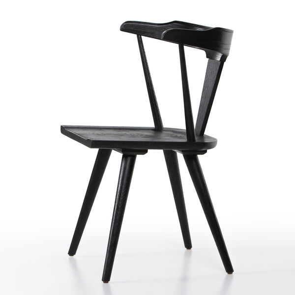 Ripley Dining Chair In Black Oak