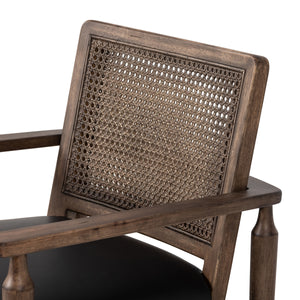 Xavier Dining Armchair in Black