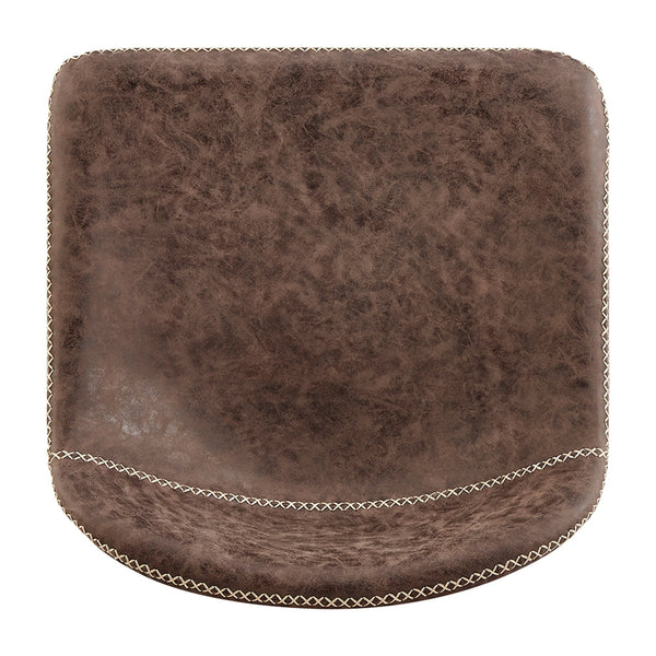Leighton KD PU Counter Stool, Vintage Coffee Brown