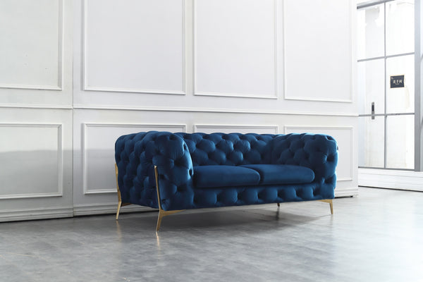 Erin Love Seat in Blue