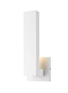 Edge 1 Light Outdoor Wall Sconce in White Finish