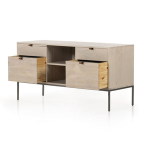 Trey Modular Filing Credenza In Dove Poplar