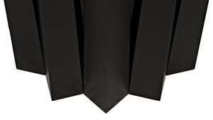 Column Dining Table, Black Steel