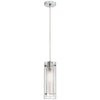 Single Pendant Clear Frosted Glass