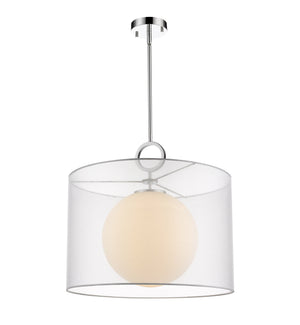 Arosia 1 Light Pendant in Chrome Finish