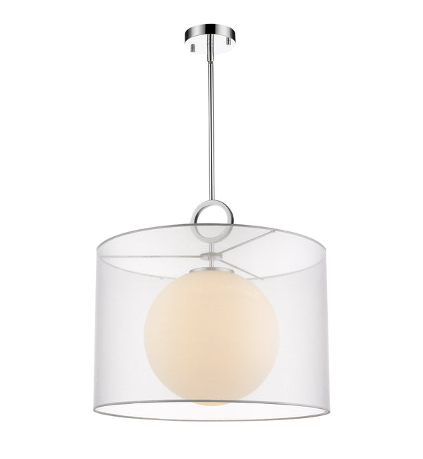 Arosia 1 Light Pendant in Chrome Finish