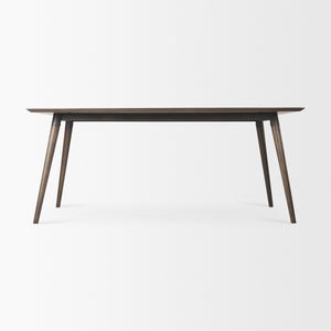 Nicholas II 72x39 Brown Solid Wood Top Metal/Wood Leg Dining Table
