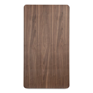 Moe's Round Off Coffee Table with Storage in Walnut Brown