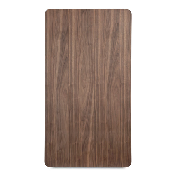Moe's Round Off Coffee Table with Storage in Walnut Brown
