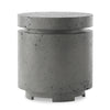 Higgins Outdoor Round Propane Enclosure In Pewter Concrete