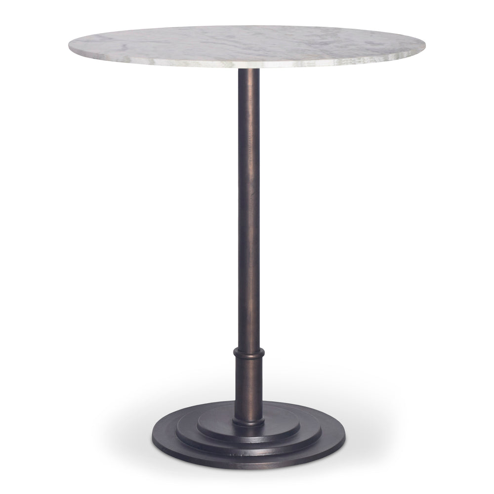 Tori Outdoor Counter Table with White Marble Top