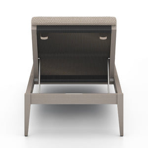 Sherwood Outdoor Chaise Lounge In Grey/Sand