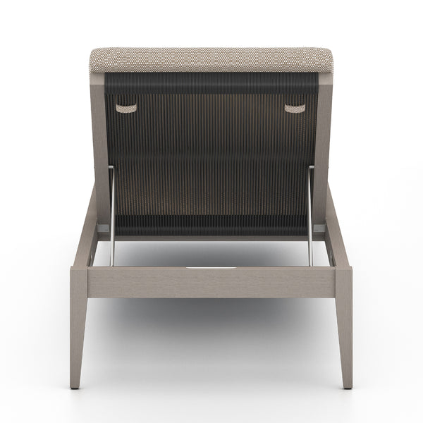 Sherwood Outdoor Chaise Lounge In Grey/Sand