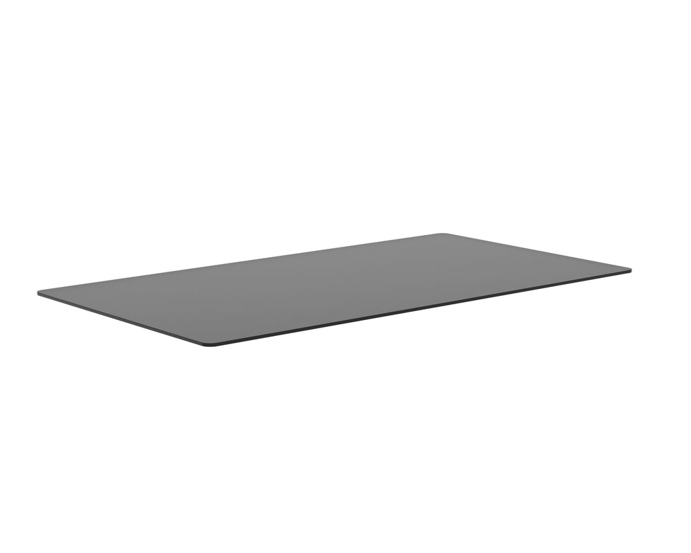 GLASS DINING TABLE TOP - RECTANGULAR - SMOKE GREY - 96"