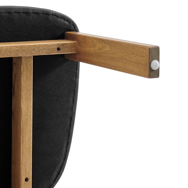 Hailey Faux Leather Dining Side Chair, Casa Black