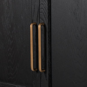 Tolle Panel Door Cabinet In Drifted Mat Blk