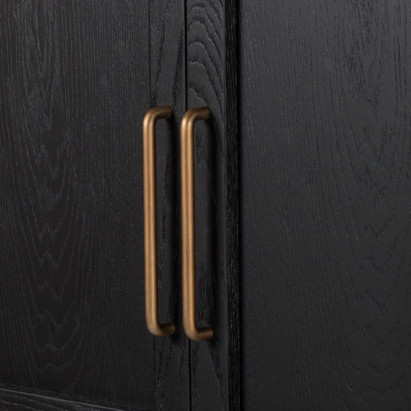 Tolle Panel Door Cabinet In Drifted Mat Blk