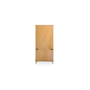 Moe's Seymour Tall Cabinet with Rattan Doors