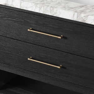Anthem Single Vanity - Black Wash Oak Veneer